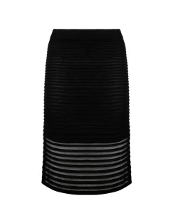 Striped pencil skirt