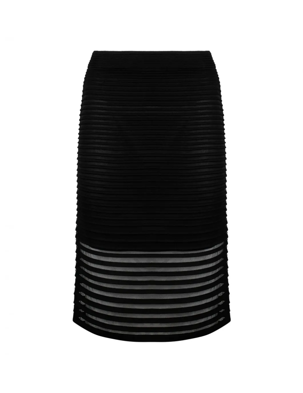 Striped pencil skirt