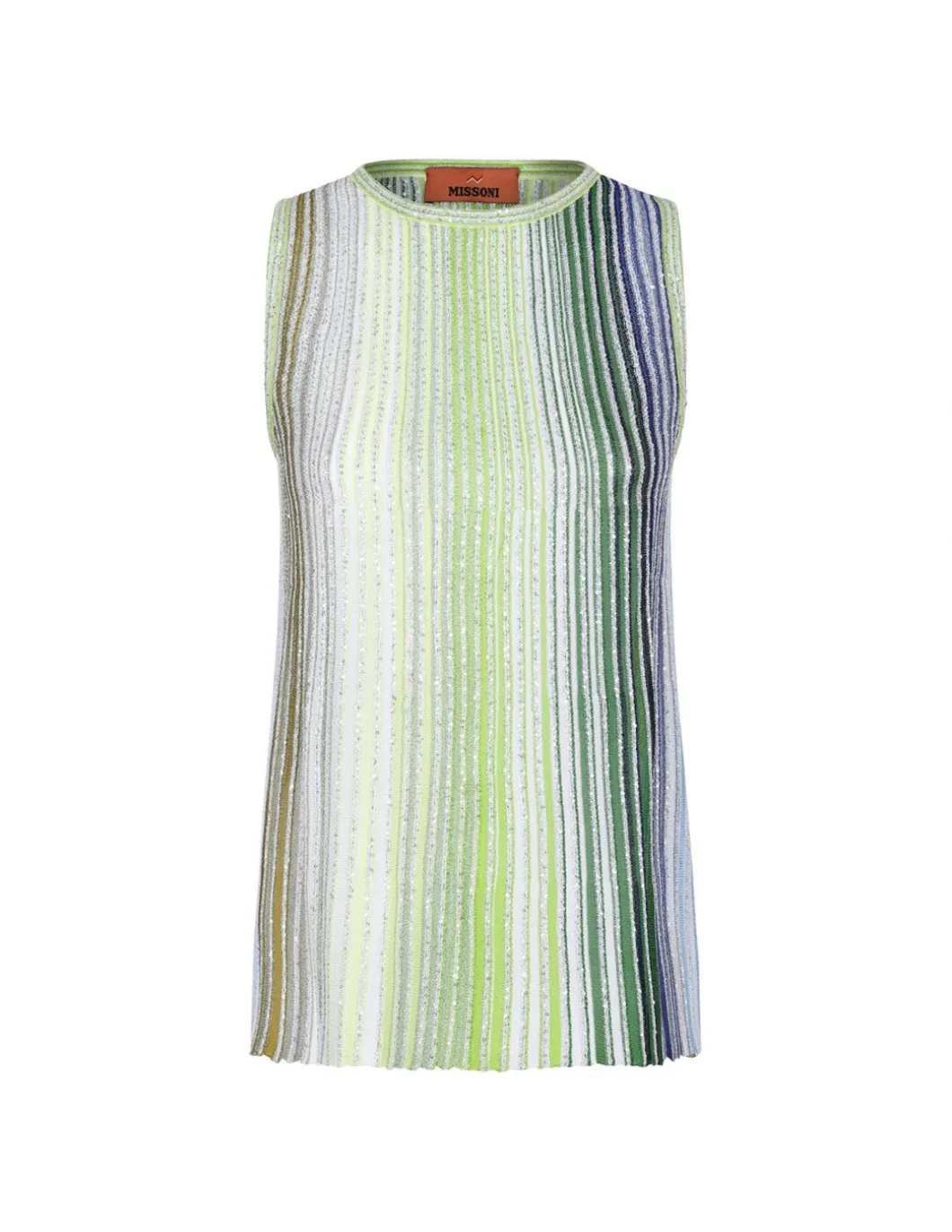 Tank top with sequins