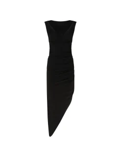Tara side drape gown