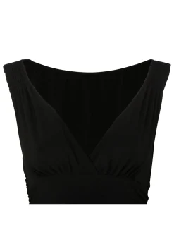 Tara side drape gown