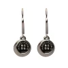 The Button drop earrings
