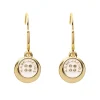 The Button drop earrings