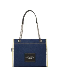 The Denim chain medium bag
