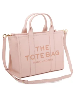 The leather medium tote bag