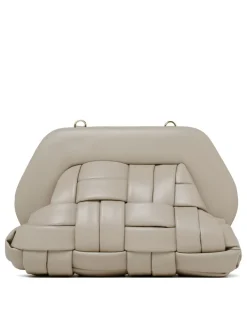 Tia cashmere hue flat weaved clutch
