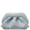 Tia dusty blue naplak effect clutch