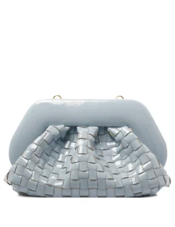 Tia dusty blue naplak effect clutch