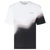Tie-dye white and black T-shirt
