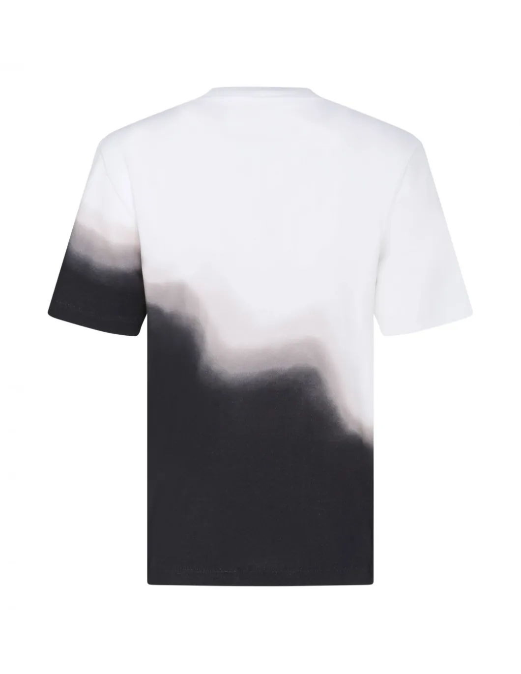 Tie-dye white and black T-shirt