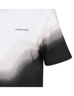 Tie-dye white and black T-shirt