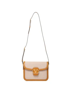 9TO5 canvas and leather shoulder bag