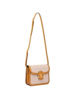 9TO5 canvas and leather shoulder bag