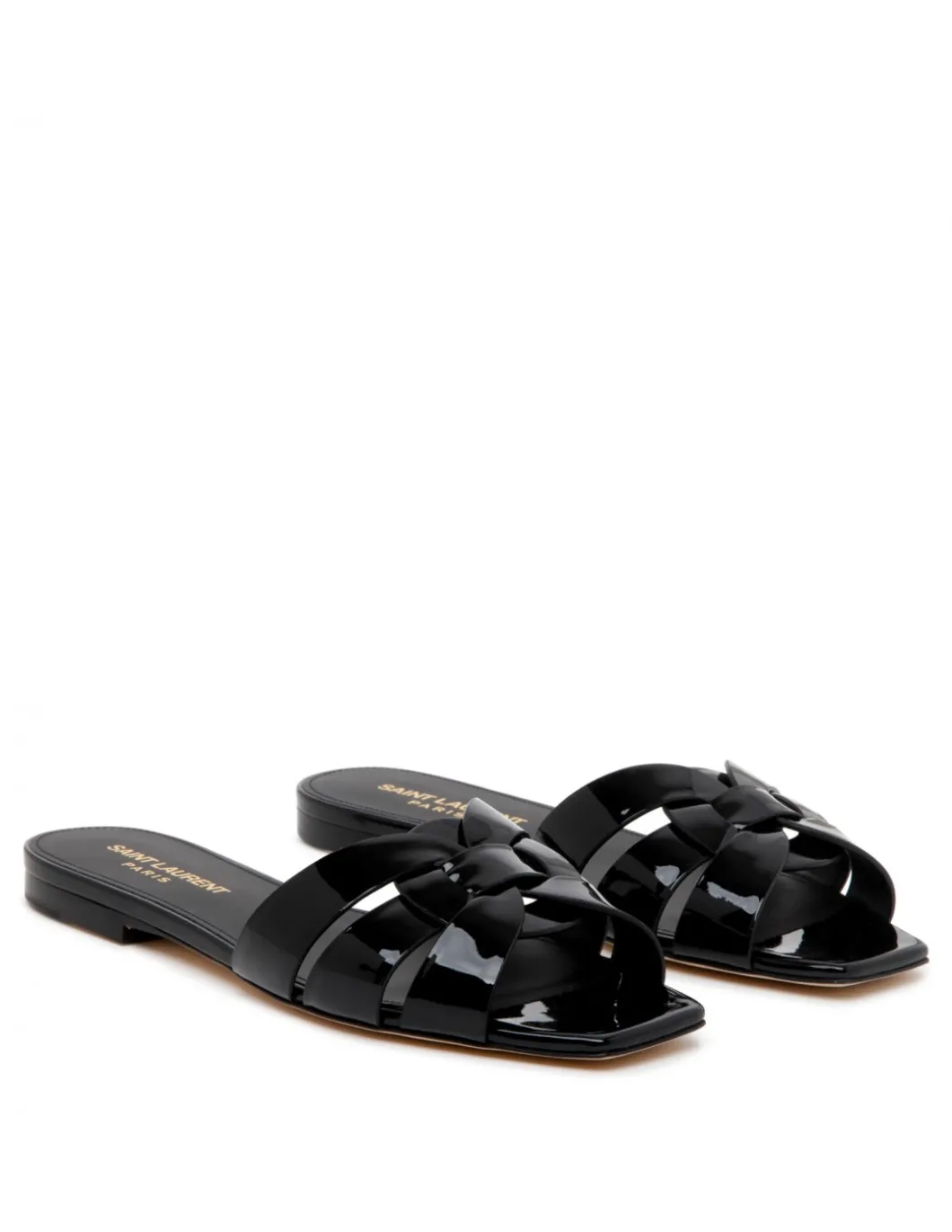 Tribute black slide sandals