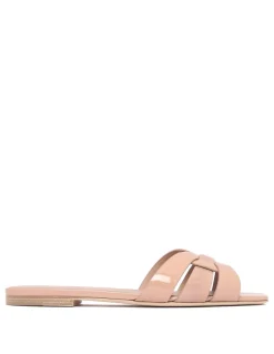 Tribute nude slide sandals