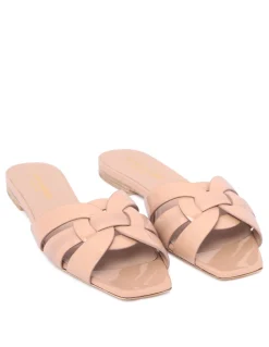 Tribute nude slide sandals