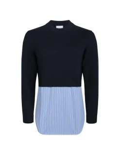 Trompe l'œil layered jumper