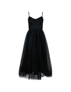 Tulle corset midi dress