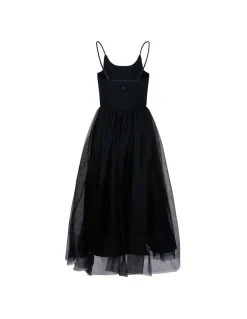 Tulle corset midi dress