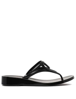 VLogo rubber thong sandals