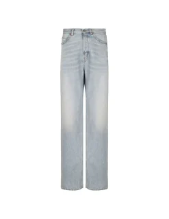 V-waist long baggy jeans