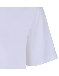 White cotton jersey T-shirt