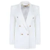 White crepe blazer