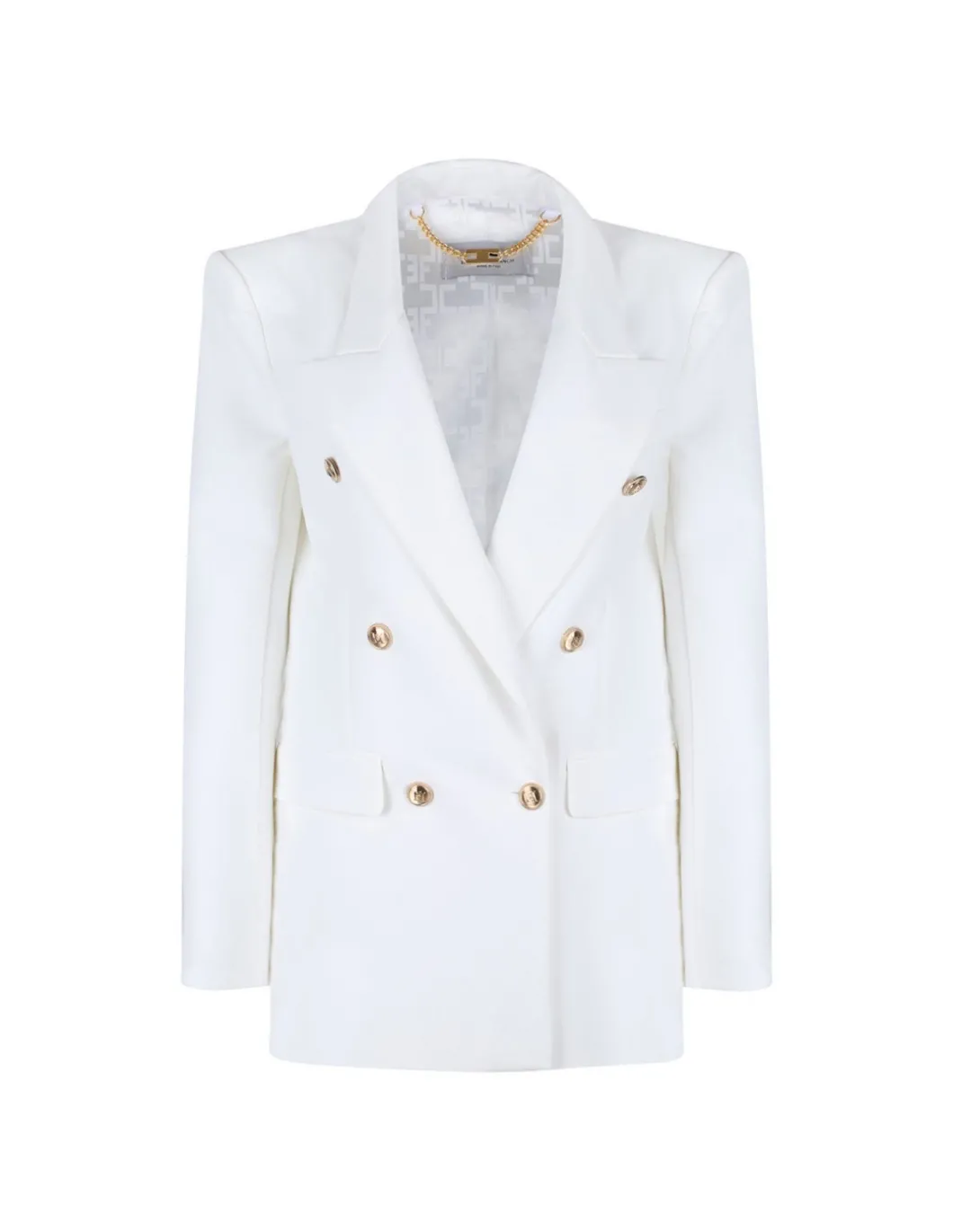 White crepe blazer