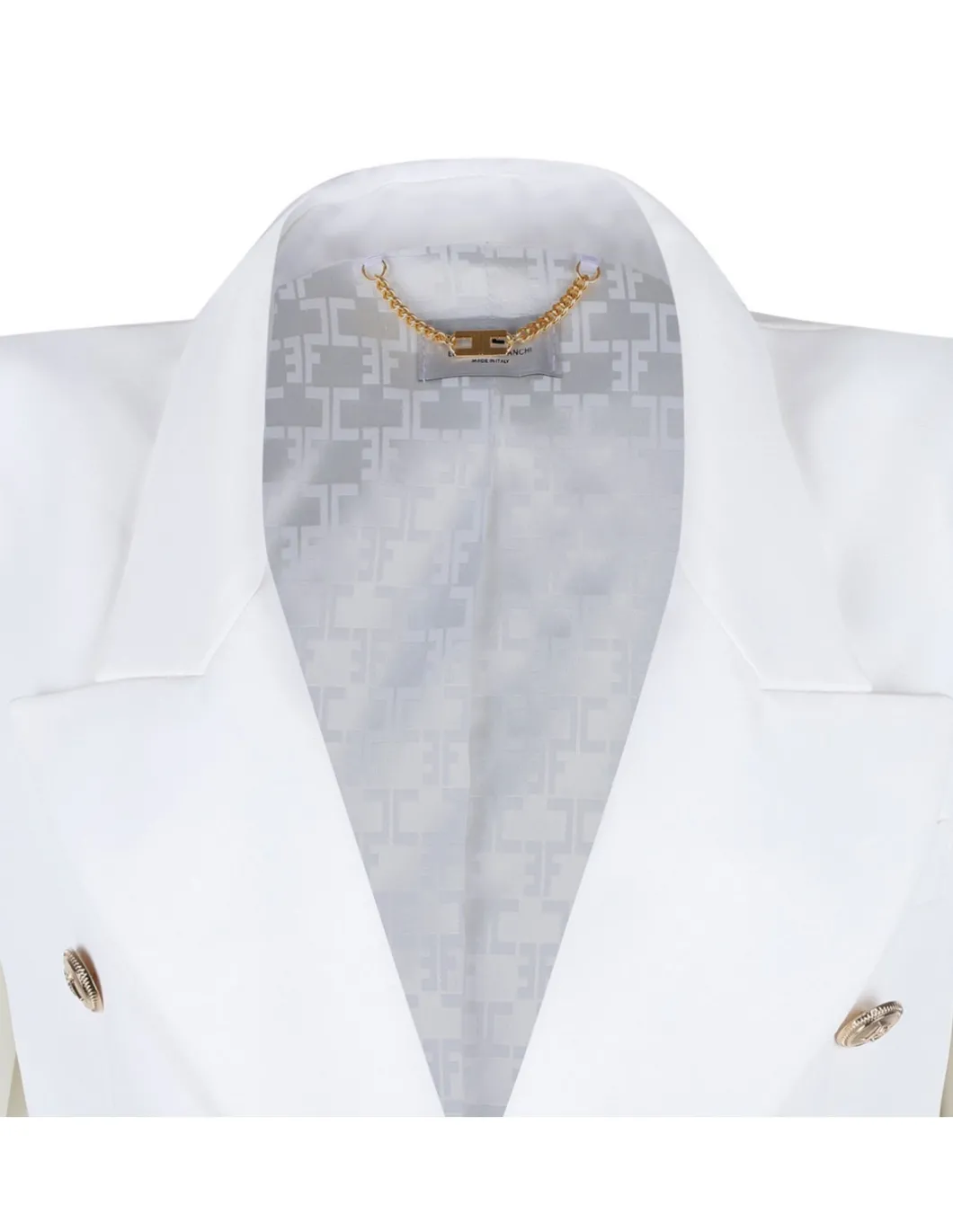 White crepe blazer