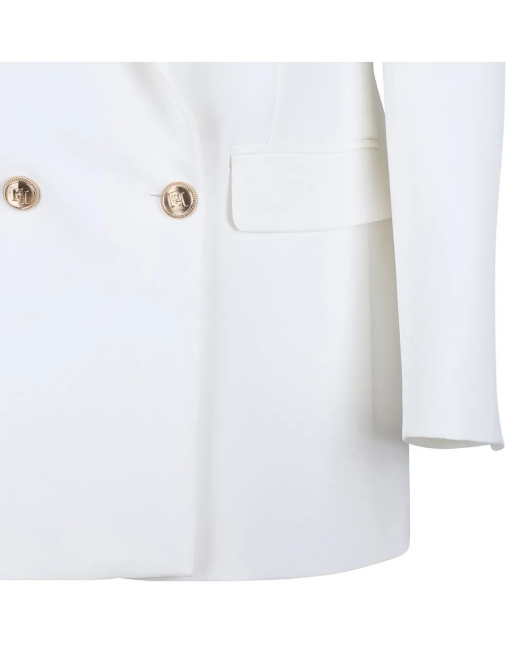 White crepe blazer