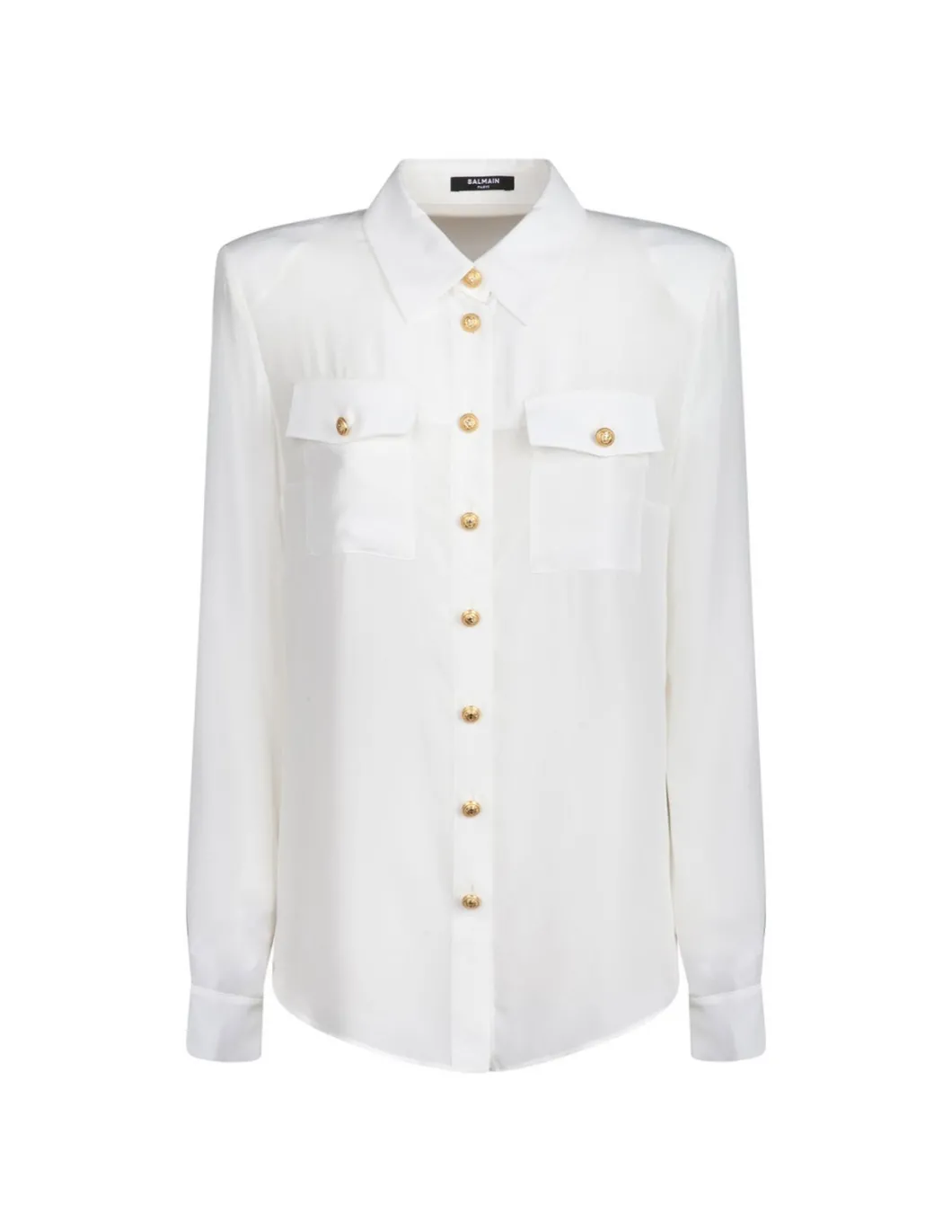 White crepe de chine shirt