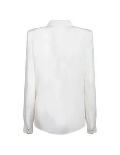 White crepe de chine shirt