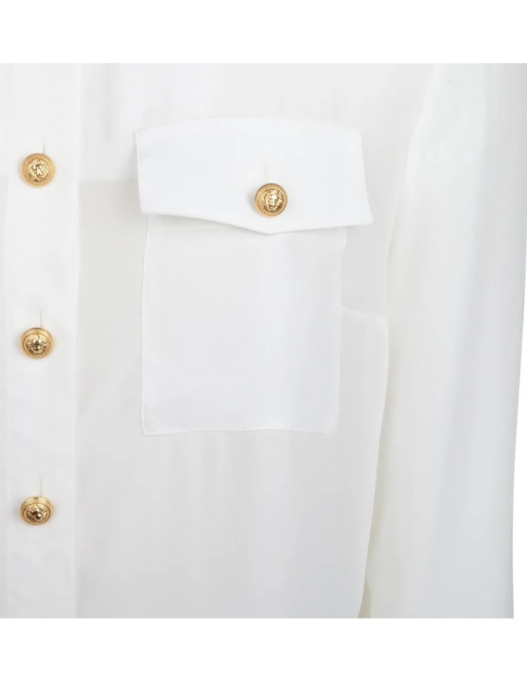 White crepe de chine shirt