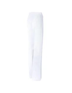 White crepe pants