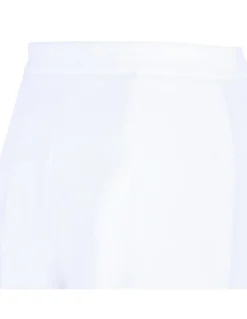 White crepe pants