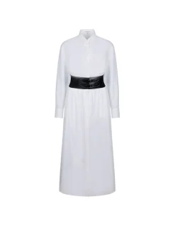 White shirt dress