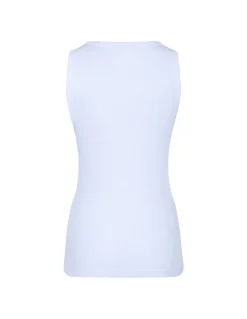 White zipped tank top