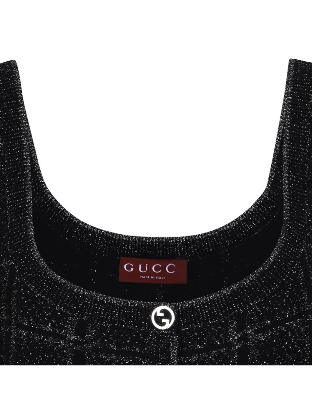 Wool and lamé jacquard dress
