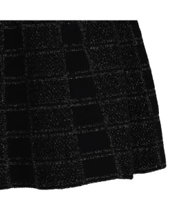 Wool and lamé jacquard dress
