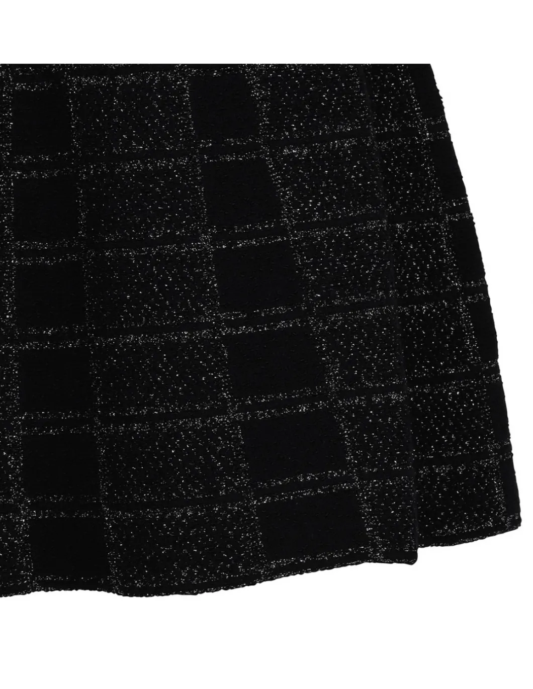 Wool and lamé jacquard dress