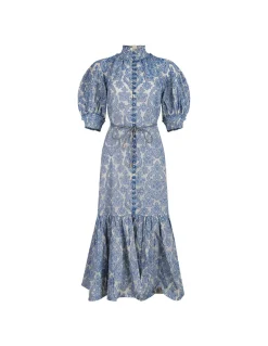 Wylie Lantern midi dress