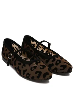 Zante leopard ballerinas