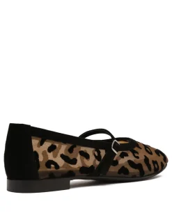 Zante leopard ballerinas
