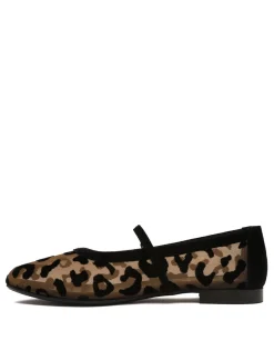 Zante leopard ballerinas